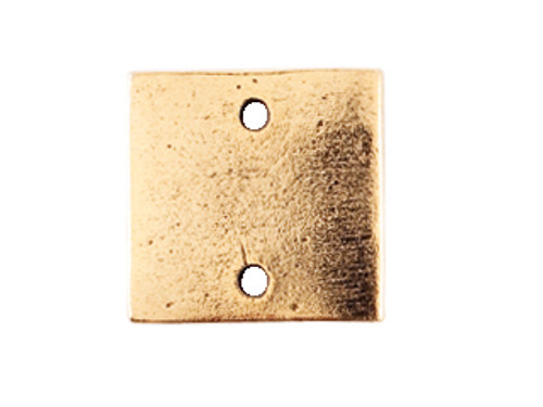 Nunn Design: Flat Tag Square Double Loop Metal Stamping Blank - Mini | 1 Each *Discontinued*