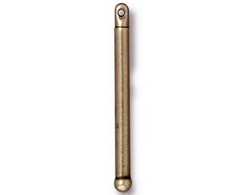 TierraCast Charms: Drop, 1 - 1/4" Bead Bar | Pk of 4