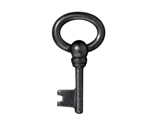 Charms: Drop, Oval Key by Tierracast | Pk of 2