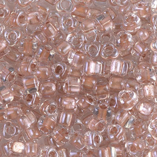 5/0 Triangle Bead - #1525 Blush Inside Color Lined Sparkle