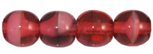 Round Bead - #6708 Pearl/Fuchsia Round Bead - #6708 Pearl/Fuchsia