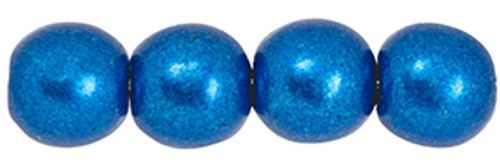 Round Bead - #07B03 Saturated Metallic Galaxy Blue Round Bead - #07B03 Saturated Metallic Galaxy Blue