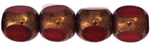 Antique Style Triangle 6mm - Bronze Siam Ruby