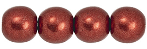 Round Bead - #07B10 Saturated Metallic Merlot Round Bead - #07B10 Saturated Metallic Merlot