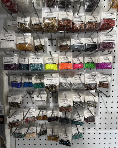 Rizo Beads on pegboard