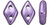 CzechMates 2-Hole Diamond - #06B08 ColorTrends: Saturated Metallic Crocus Petal