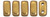 CzechMates 2-Hole Brick - #06B04 ColorTrends: Saturated Metallic Ceylon Yellow