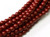 2mm Czech Glass Pearls - Cranberry