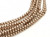 2mm Czech Glass Pearls - Taupe Satin