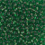 Drop Bead - #16 Green Transparent Silver Lined