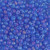 Drop Bead - #150FR Sapphire Blue Transparent Rainbow Matte