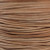 Round Leather Cord 0.5mm: Natural