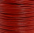 Round Leather Cord, 1.0mm: Brick Red