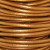 Round Leather Cord, 2.0mm: Metallic Indian Sun