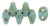 MiniDuo - #T6303 Light Blue Picasso Opaque