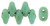MiniDuo - #T6313 Turquoise Picasso Opaque