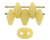 SuperDuo Bead - #M13020 Beige Opaque Matte