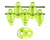 SuperDuo Bead - #L5023 Olivine Luster