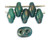 SuperDuo Bead - #BT6313 Turquoise - Bronze Picasso
