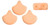 Ginkgo Leaf Bead - Bondeli Orange
