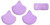 Ginkgo Leaf Bead - Bondeli Violet