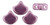 Ginkgo Leaf Bead - ColorTrends: Sueded Gold - Orchid