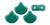 Ginkgo Leaf Bead - Stardance - Emerald