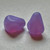 Old Style Drop (12x10mm) - Lilac Satin Opaline Matte