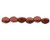 5x3mm Pinch Beads - #K0189 Lava Metallic Matte