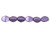 5x3mm Pinch Beads - #06B08 Saturated Crocus Petal Metallic