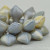 Spades (11x8mm) - Grey Gold Opaque Silk Mix