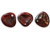 Rose Petals 8mm - Siam Ruby Bronze Picasso