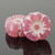 Hibiscus Flower - 7mm Pink Opaline with White Wash