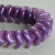 Three Petal Flowers - Purple Opaline