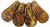 Duck Bills (9x18mm) - Light Beige Opaque Picasso