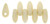 2.5x6mm Mini Dagger - #P14413 Champagne Opaque Luster