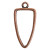 Bezel - Pendant: Arrowhead Open Single Loop by Nunn Design | 1 Each