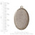 Bezel - Pendant: Oval Grande Single Loop by Nunn Design | 1 Each