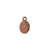 Bezel - Pendant: Oval Mini Flat Tag Ornate Single Loop by Nunn Design | 1 Each