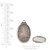 Bezel - Pendant: Oval Ornate Flat Tag by Nunn Design | 1 Each