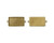 Bezel - Pendant: Rectangle Grande Double Loop by Nunn Design | 1 Each *Discontinued*