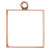Bezel - Pendant: Square Open Large Single Loop by Nunn Design | 1 Each *Discontinued*