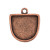 Nunn Design: Grande Pendant Half Oval Single Loop Bezel | 1 Each