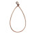 Nunn: WIRE FRAME LARGE PEAR SINGLE LOOP BEZELS | 1 Each