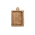 Nunn Design: Ornate Mini Pendant Rectangle Single Loop Bezel | 1 Each *Discontinued*