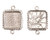 Nunn Design: Ornate Mini Pendant Square Double Loop Bezels | 1 Each *Discontinued*