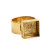 Ring: Adjustable Deep Bezel Square Ring Small by Nunn Design | 1 Each *Discontinued*