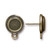 Tierracast Post & Clips: Post, SS34 Stepped Bezel | 1 Pair