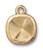 Charms: Cushion Frame, Hammered 10mm by TierraCast | Pk of 2