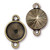 TierraCast Charms: Link Frame, 12mm Plain Round | Pk of 2